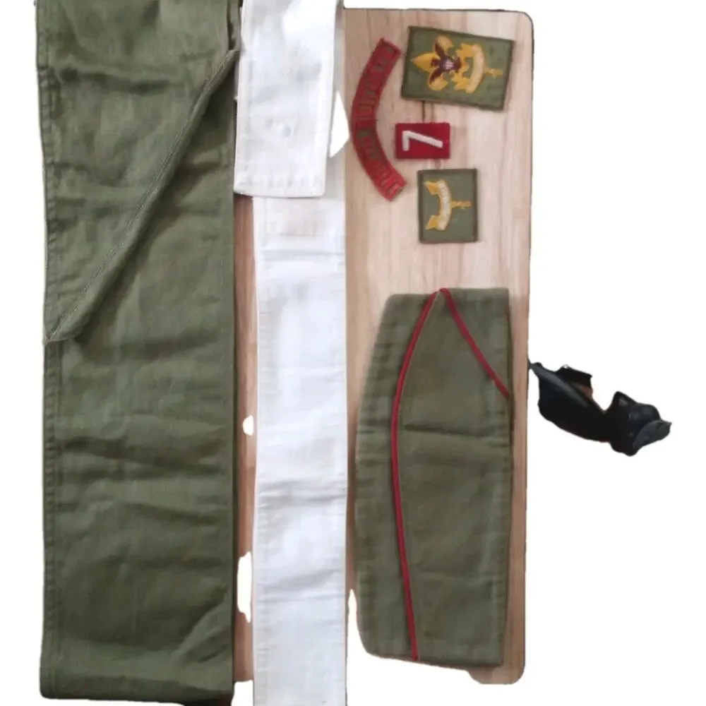 Vtg BSA Boy Scout Lot 50s 60s Vigil Honor OA Sash, Merit Badge Sash, Patches